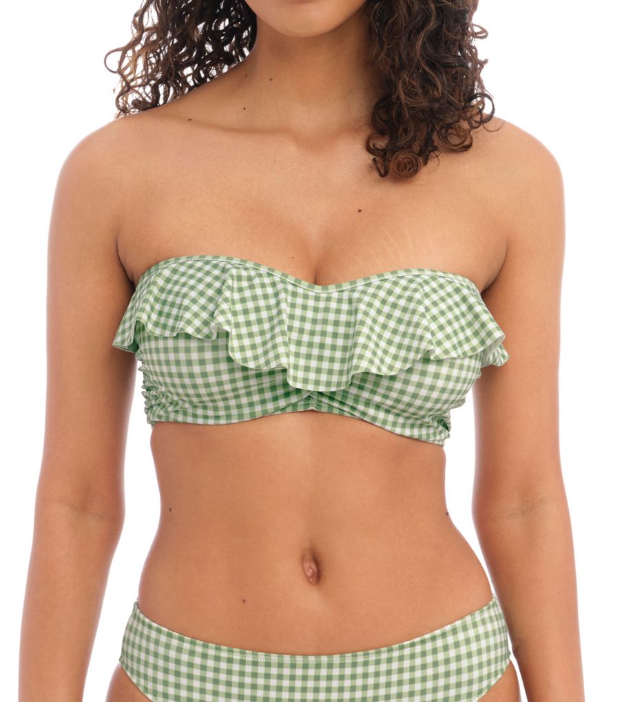 Check In Underwire Bandeau Bikini Swim Top-gs