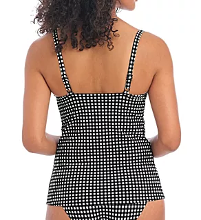 Check In Underwire Plunge Tankini Swim Top Monochrome 30E