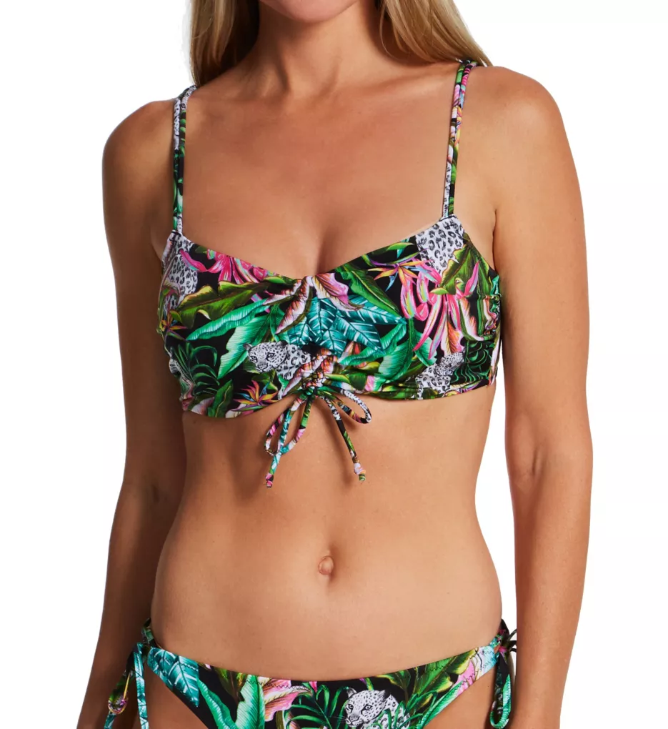 Cala Selva Underwire Bralette Bikini Swim Top Jungle 30D