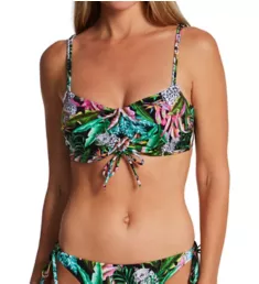 Cala Selva Underwire Bralette Bikini Swim Top Jungle 30D