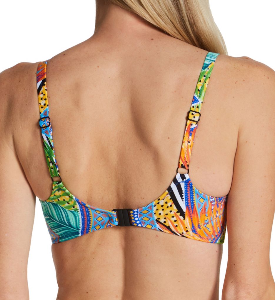 Freya Cala Selva Sweetheart Padded Underwire Bikini Top (203103),32F,Jungle  