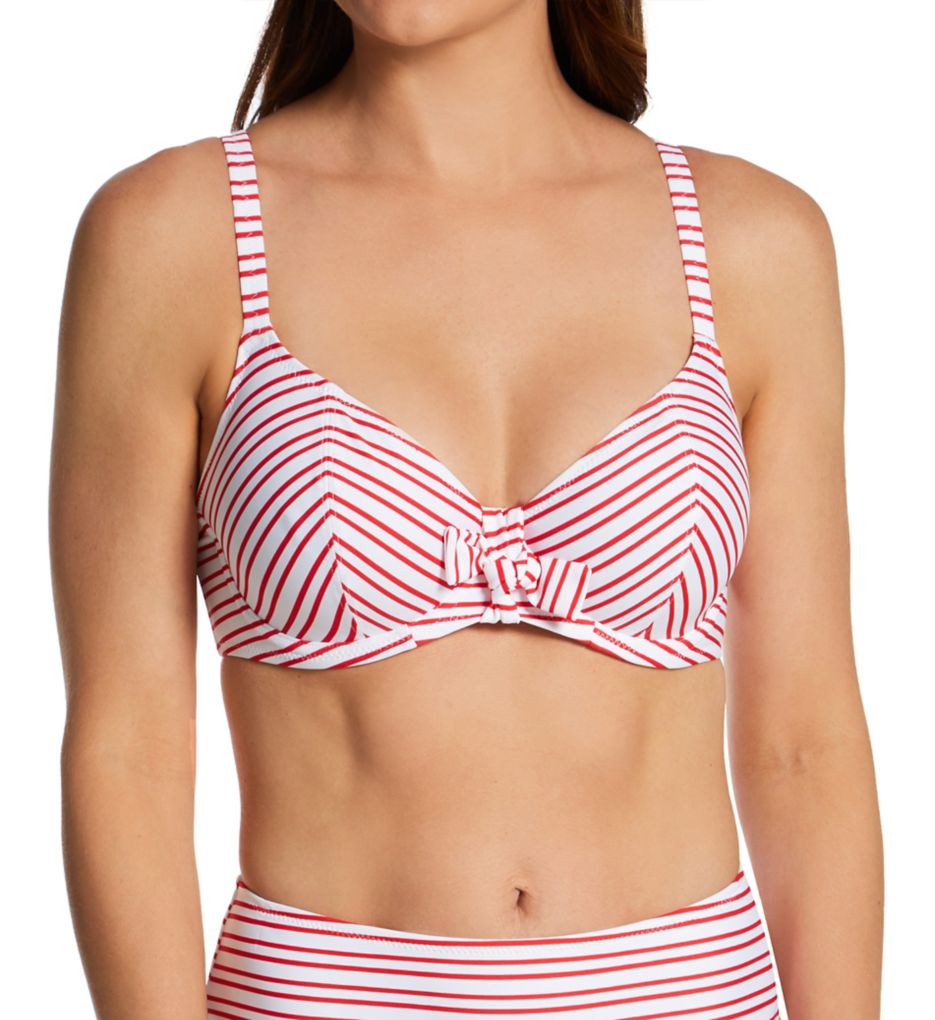 Red cheap plunge bikini