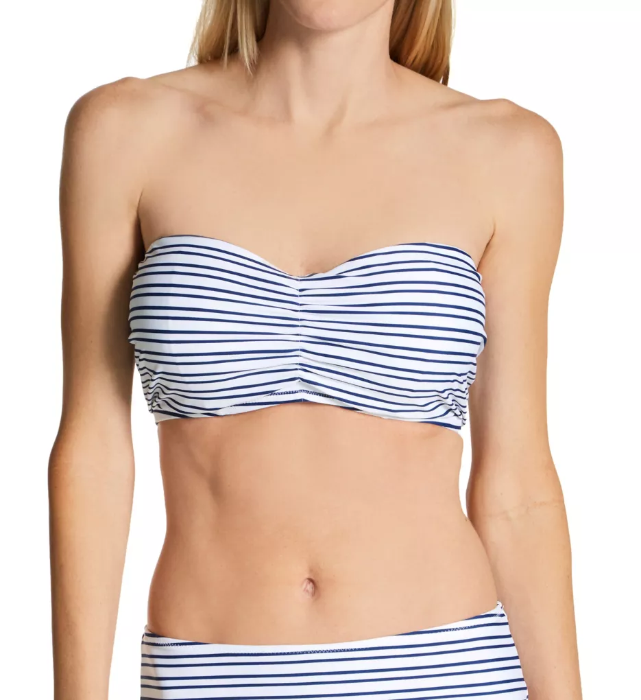 New Shores Underwire Padded Bandeau Swim Top Ink 30F