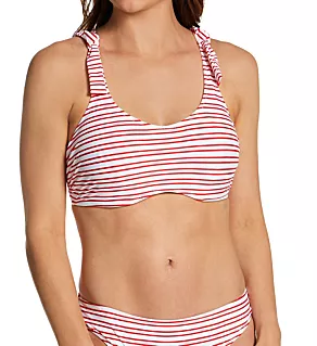 New Shores Concealed Underwire Bralette Swim Top Chilli 34DD