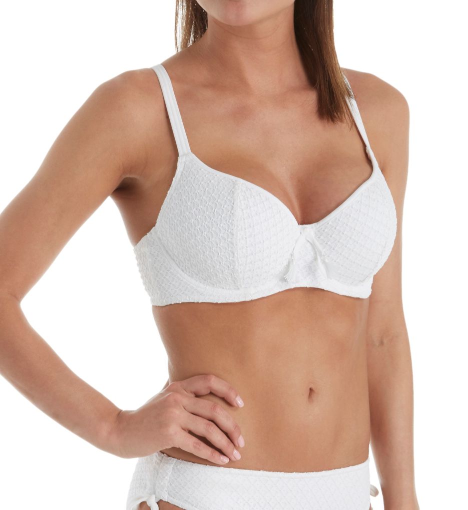 Freya Swim Check In Underwired Sweetheart Bikini Top - Monochrome - Curvy  Bras