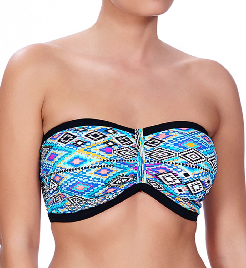 Folklore Underwire Bandeau Bikini Swim Top-gs