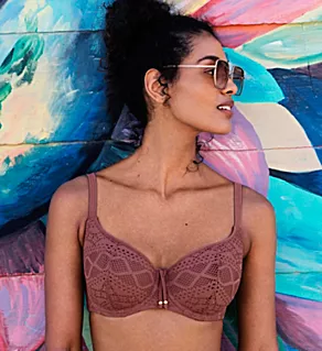 Sundance Underwire Sweetheart Swim Top Nutmeg 30FF