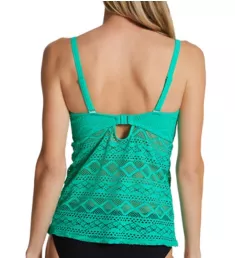 Sundance Underwire Padded Tankini Swim Top Jade 30D