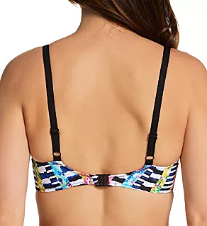 Electro Rave Underwire Plunge Bikini Swim Top