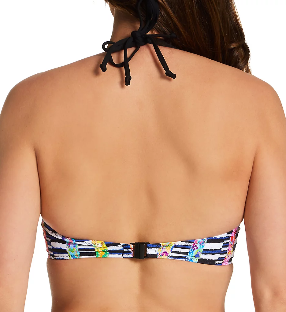 Electro Rave Underwire Halter Bikini Swim Top