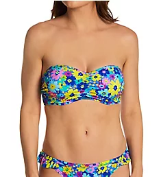 Garden Disco Underwire Bandeau Bikini Swim Top Multi 30D
