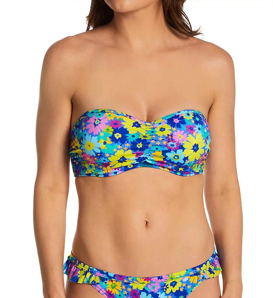 Garden Disco Underwire Bandeau Bikini Swim Top