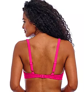 Nomad Nights Underwire High Apex Bikini Swim Top Fuchsia 36J