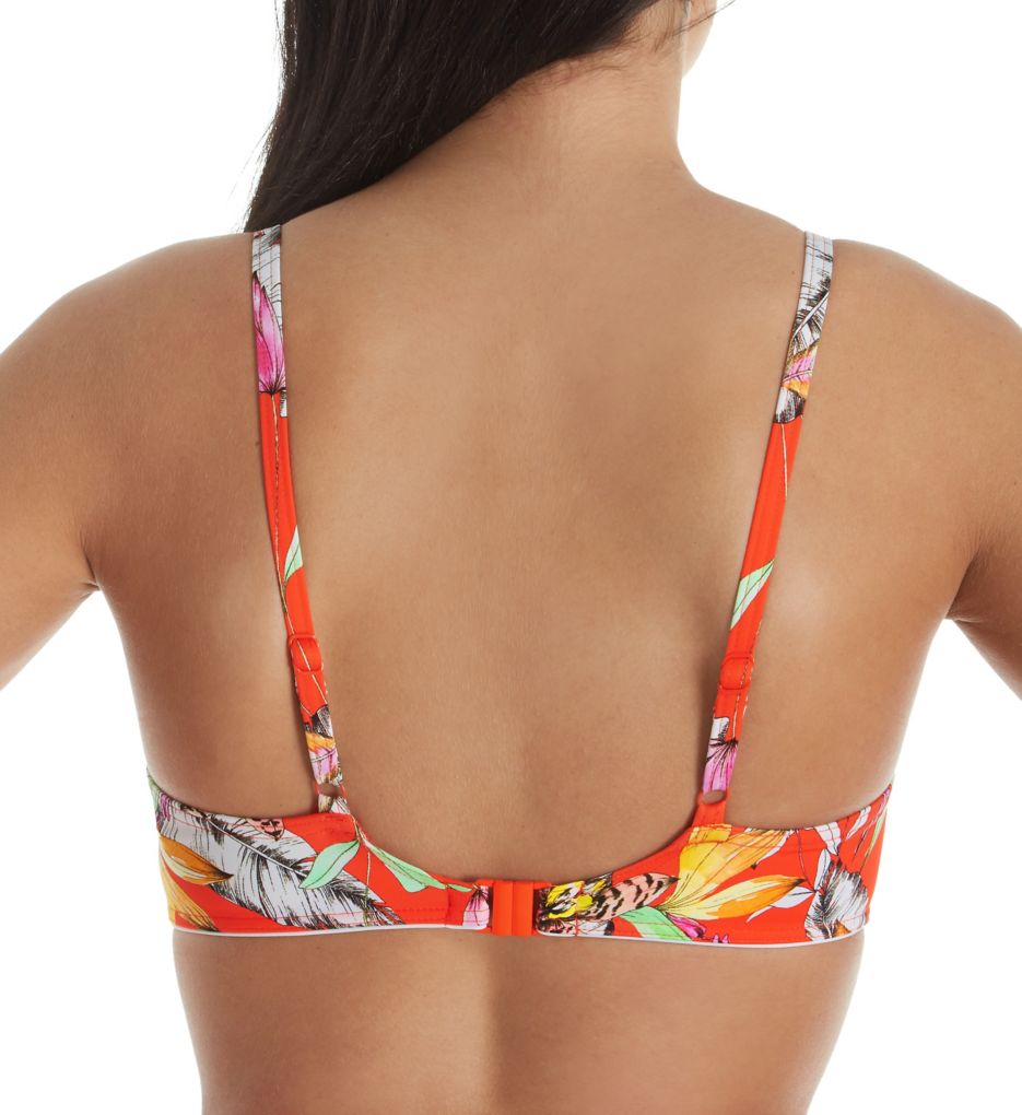 Wild Flower Underwire Plunge Bikini Swim Top