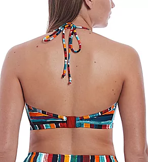 Bali Bay Wire Free Triangle Bikini Swim Top Multi 34E
