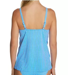 Beach Hut Non Padded Plunge Tankini Swim Top