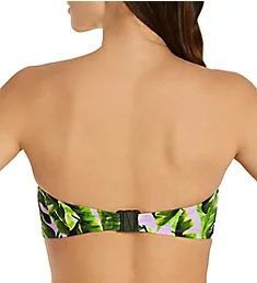 Jungle Oasis Underwire Padded Bandeau Swim Top Cassis 30D