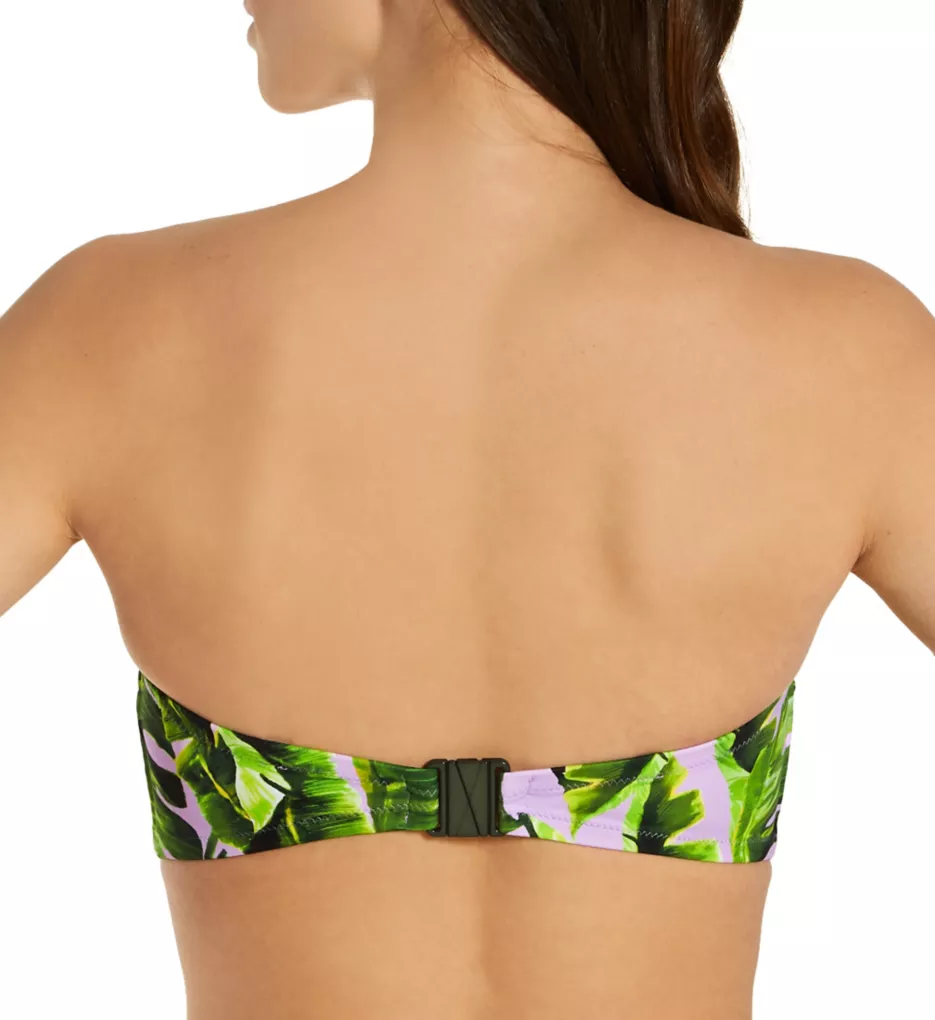 Jungle Oasis Underwire Padded Bandeau Swim Top Cassis 30D