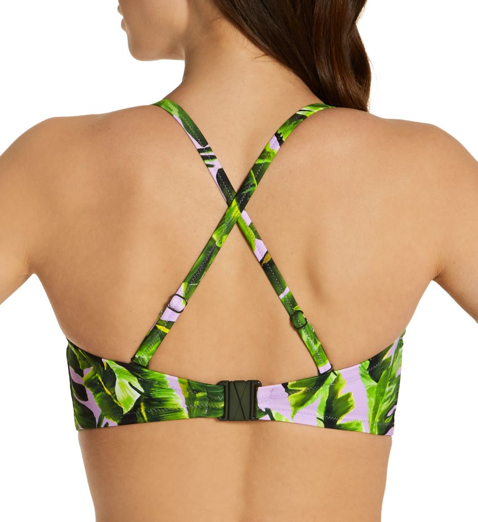 Jungle Oasis Underwire Padded Bandeau Swim Top-cs1