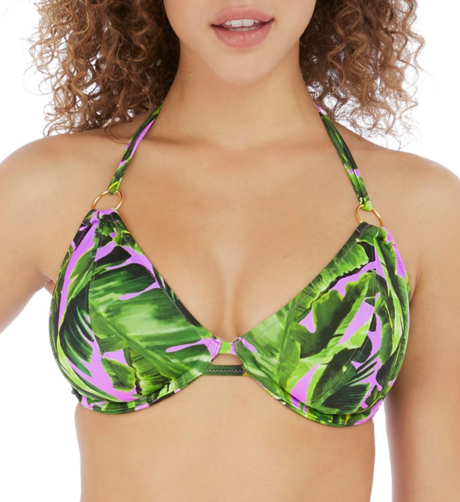 Tahiti Nights Underwire Halter Bikini Swim Top