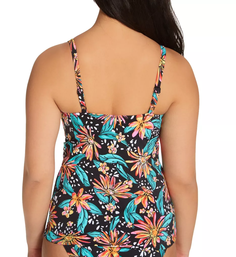 Freya BLACK Coco Wave Underwire Plunge Tankini Swim Top, US 36DDD