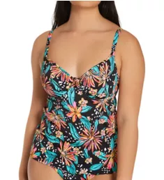 Wild Daisy Underwire Plunge Tankini Swim Top