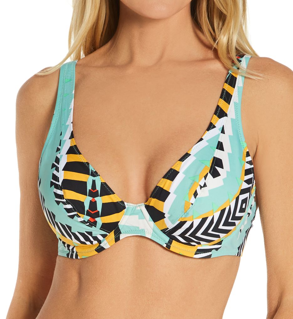 Bassline High Apex Bikini Swim Top-fs