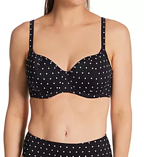 Jewel Cove UW Sweetheart Padded Bikini Swim Top Black 34D