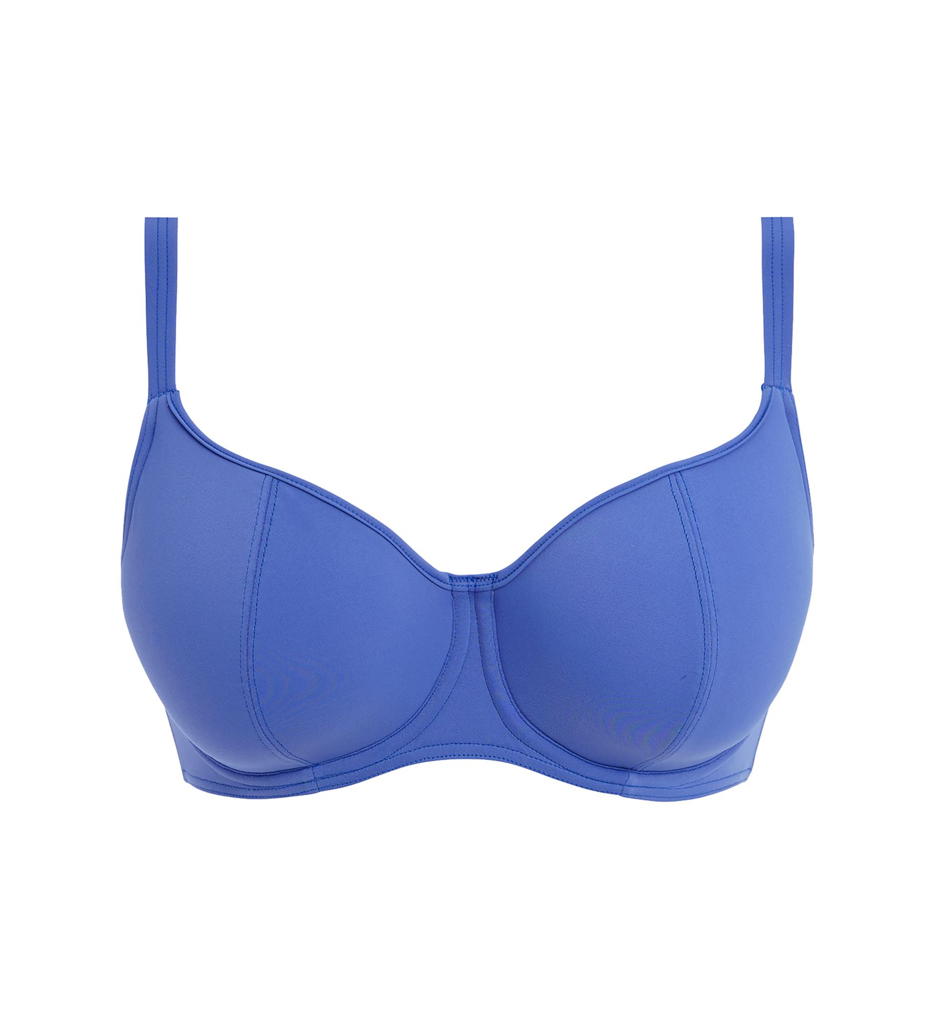 Freya Jewel Cove UW Sweetheart Padded Bikini Swim Top Plain Azure 34E  - Image 1