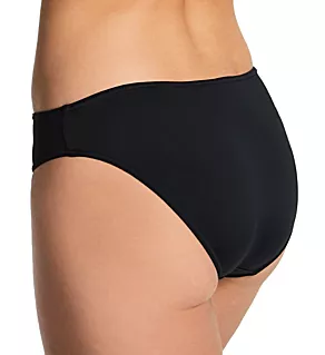 Jewel Cove Bikini Brief Swim Bottom Plain Black 2X