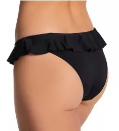 Jewel Cove Italini With Frill Swim Bottom Plain Black L