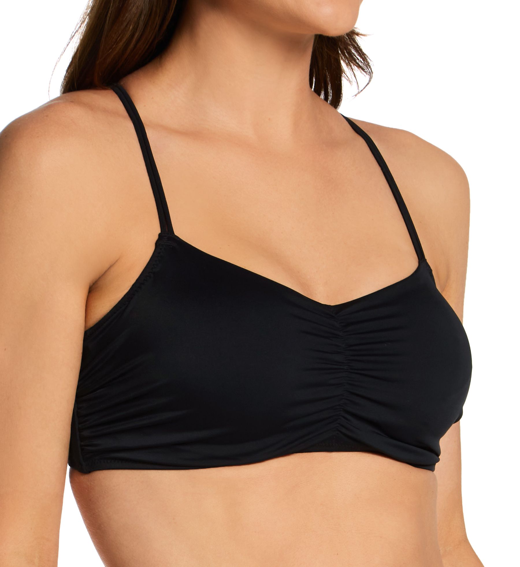Freya Jewel Cove Concealed Underwire Bralette Swim Top Plain Black 36F  - Image 1