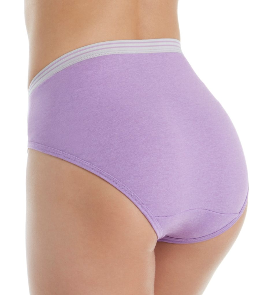 Fruit Of The Loom Cotton Heather Hi-Cut Panty - 10 Pack 10DHICH - Image 2
