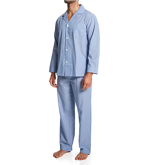 Fruit Of The Loom Long Sleeve Woven Pajama Pant Set 1311425