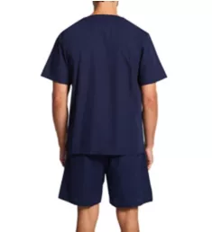 Short Sleeve Knee Length Pajama Short Set