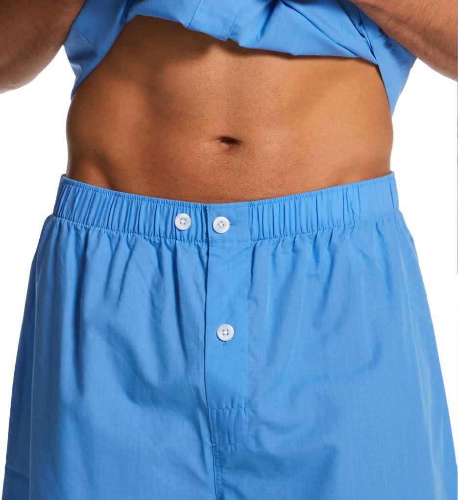 Fruit Of The Loom Short Sleeve Knee Length Pajama Short Set NAV S  - Image 3