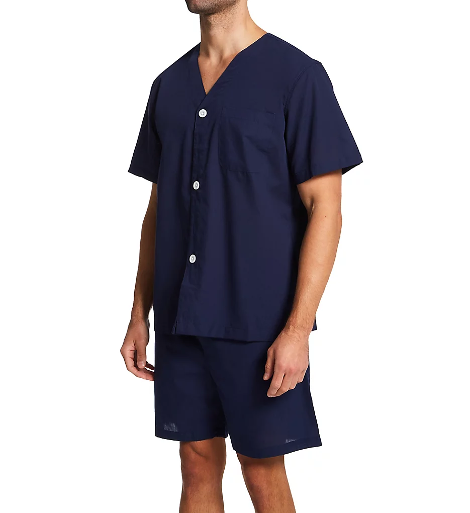 Short Sleeve Knee Length Pajama Short Set