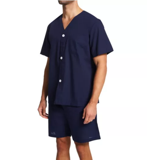 Fruit Of The Loom Short Sleeve Knee Length Pajama Short Set 2507426