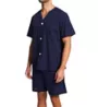 Fruit Of The Loom Short Sleeve Knee Length Pajama Short Set 2507426