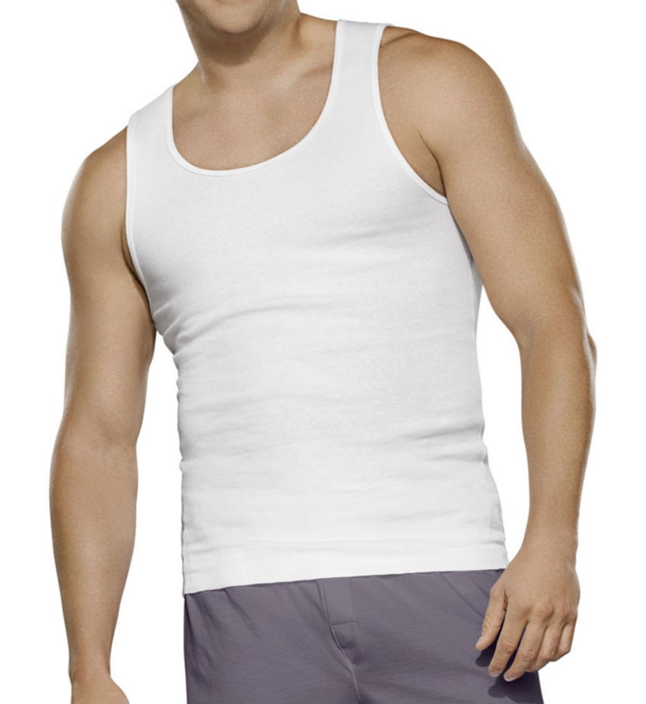 Extended Size 100% Cotton A-Shirts - 3 Pack