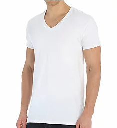 100% Cotton Stay Tucked V-Neck T-Shirts - 3 Pack
