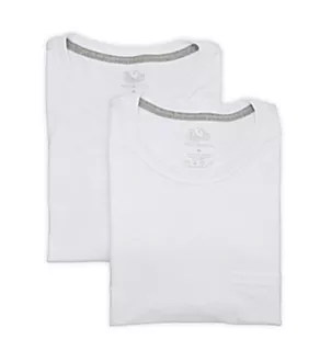 Eversoft Short Sleeve Pocket T-Shirt - 2 Pack White Ice XL