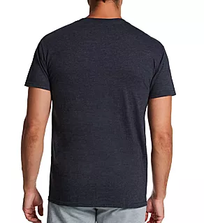 Eversoft Short Sleeve Pocket T-Shirt - 2 Pack Black Heather L