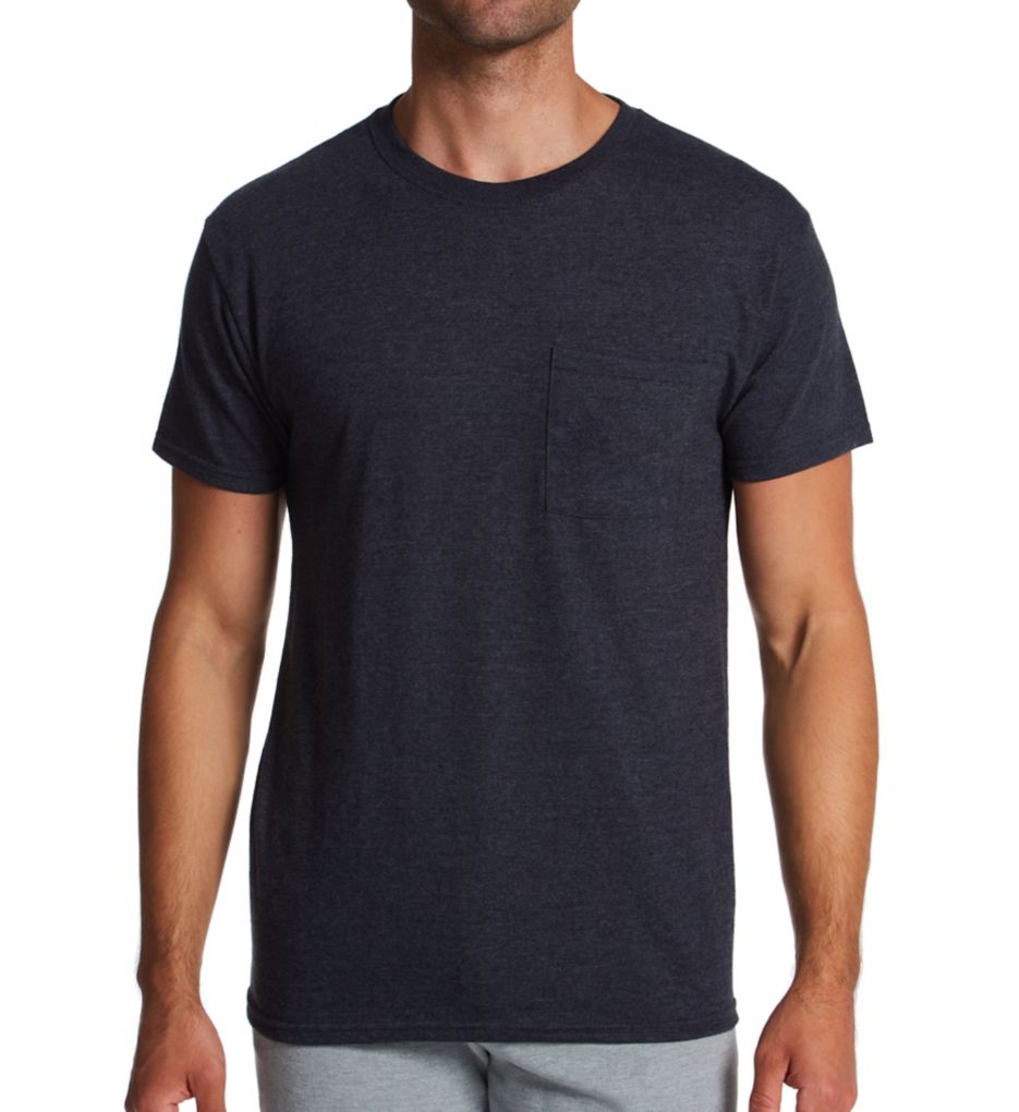 fruit of the loom big men's short sleeve pocket tee