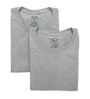 Eversoft Breathable Cotton Crew Neck Tee - 2 Pack Mineral Grey Heather L