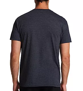 Big Man Eversoft Cotton Crew Neck T-Shirt - 2 Pack Black Heather 4XL