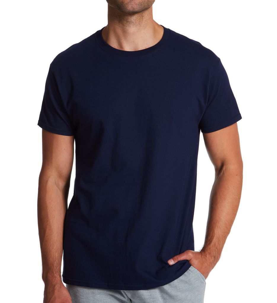 Fruit Of The Loom Big Man Eversoft Cotton Crew Neck T-Shirt - 2 Pack J. Navy 3XL  - Image 1