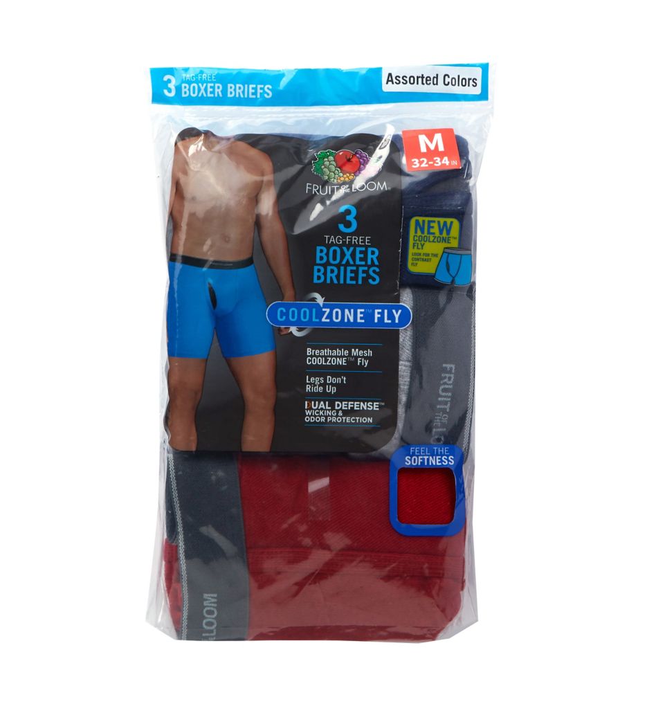 Fruit Of The Loom Coolzone Assorted Boxer Briefs - 3 Pack 3BL761C - Image 3