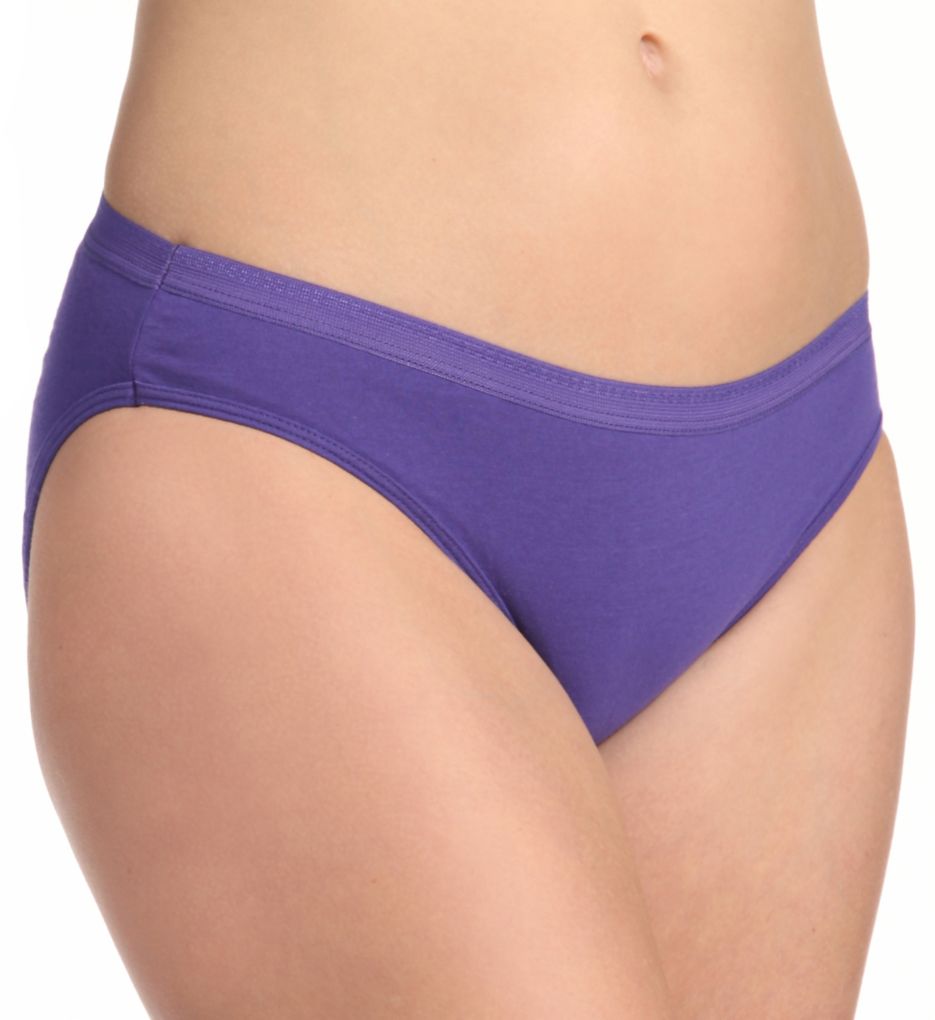 Fruit of the Loom Women's 3 Pack Assorted Cotton Bikini Panties, Assorted,  5 at  Women's Clothing store