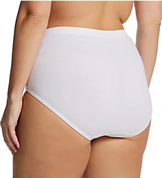 Fit for Me Plus Size Cotton Brief Panties - 3 Pack Assorted 9